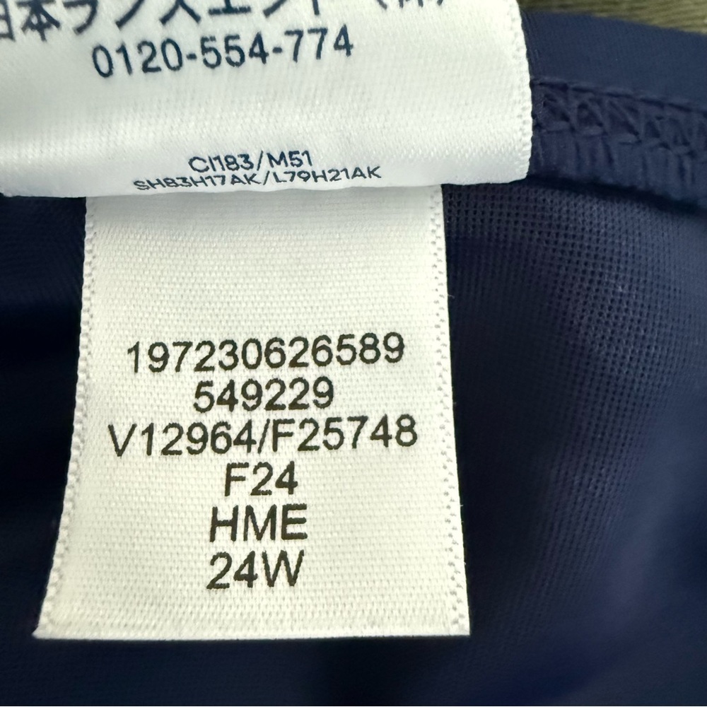 Land’s End Tummy Control High Waisted Retro Bikini Seim Bottoms Deep Sea Navy 3X - Picture 7 of 9